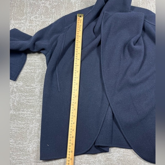 TSE Cashmere Blue open front Cardigan sweater Blue Womens Size L *Flawed - Picture 2 of 8